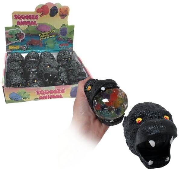 12 x Gorilla Face Squishy - Bulk Bargain