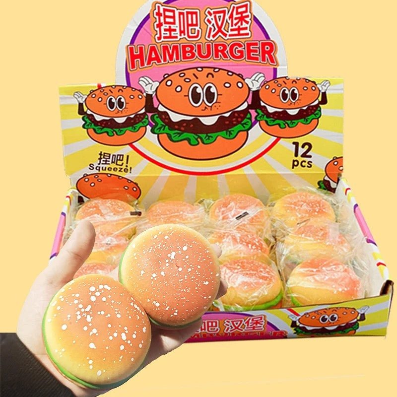 12 X Hamburger Squishy - Bulk Bargain