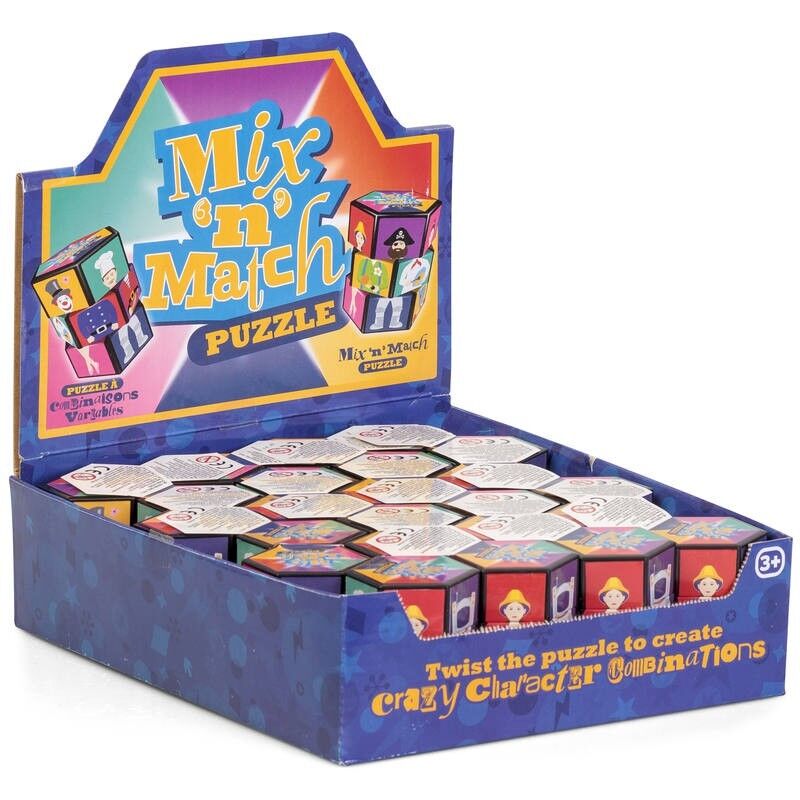 24 X Mix N Match Puzzle ( 6CM ) - Bulk Bargain