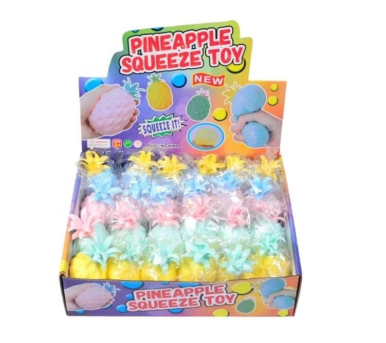 24 X Pineapple Squishy Pastel Colour (4CM) - Bulk Bargain