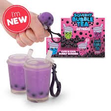 24 x SCRUNCHEMS BUBBLE TEA KEYCHAIN - Bulk Bargain