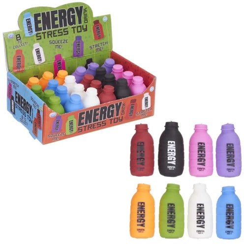 24 x Squishy Energy Drink Stress Toys - Bulk Bargain