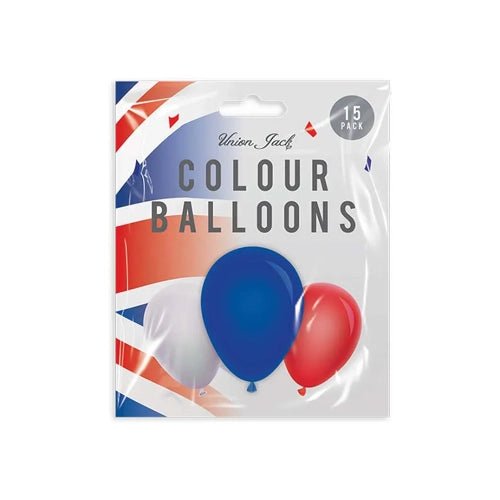 24 x Union Jack Balloons (15 Balloons in a pack) - Bulk Bargain